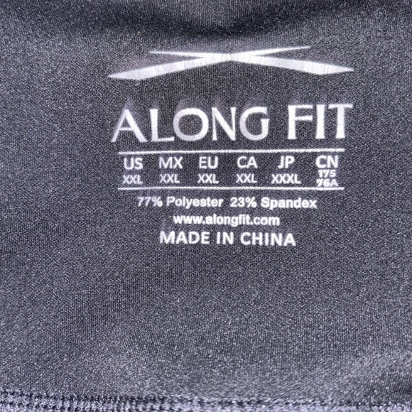 Along fit Classic Black high waisted pocket Women's Leggings Sz L - Picture 6 of 15